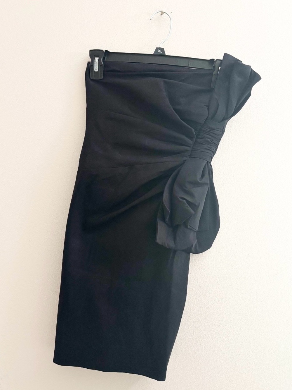 5/$15 🩷 Vintage Daisy Bow Black Mini Dress